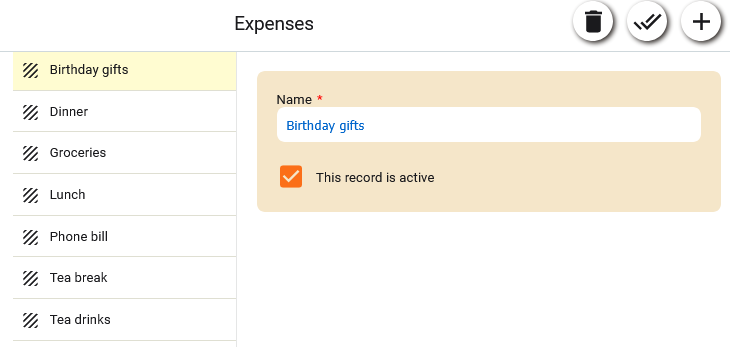 Classification setup